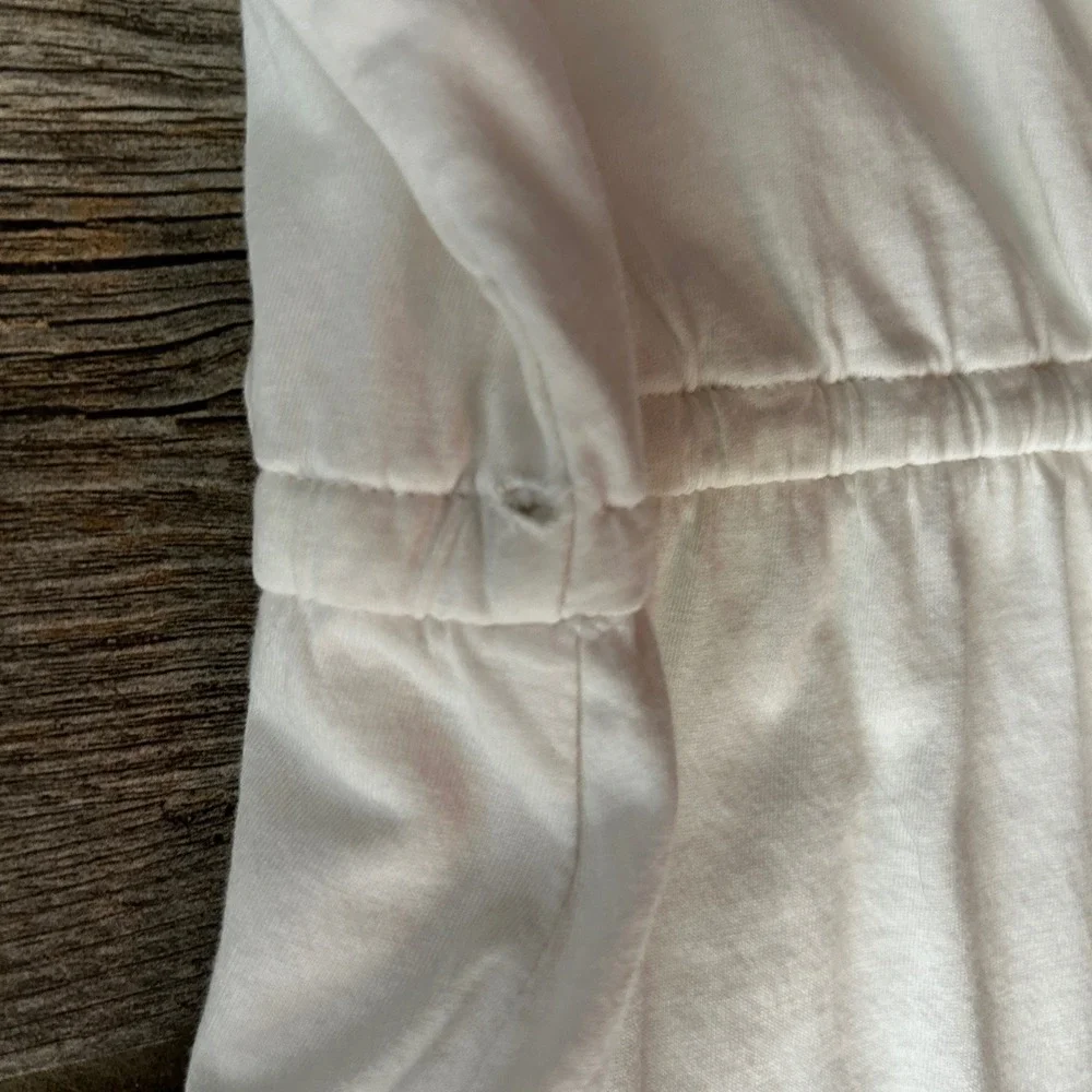 North Face‎ White Cotton Casual Dress Sleeveless Drawstring Adjustable Strap S - Picture 5 of 7